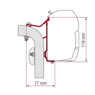Fiamma Adapter Hymer VAN/B2