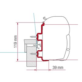 Fiamma Fiamma adapter Hymer Exsis  voor 2005