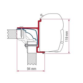Fiamma Fiamma Adapter Laika Ecovip 390 cm
