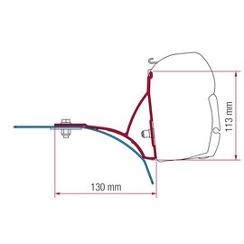 Fiamma Kit Fiat Ducato with roof rack na 2006