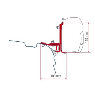 Fiamma Kit Brandrup VW T5/T6
