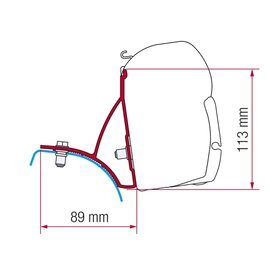 Fiamma Fiamma Kit  Renault Trafic na 2001 voor 2015