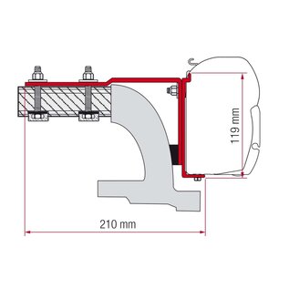 Fiamma  Kit Mercedes Vito voor 2004