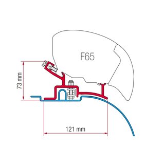 Fiamma Hoog profiel beugel