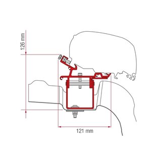 Fiamma Kit VW Crafter / Man zonder roof rail