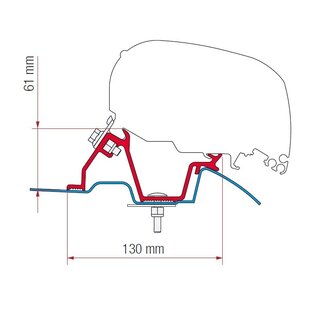 Fiamma Kit VW Crafter  na 2006 voor 2016