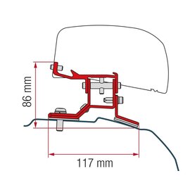 Fiamma Fiamma Kit Ford Custom L 2 na 2012