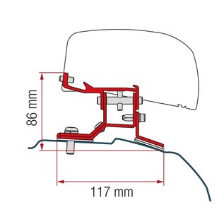 Fiamma Kit Ford Custom L 2 na 2012