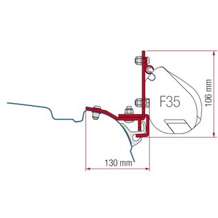 Fiamma Kit Multirail Reimo VW T5/T6