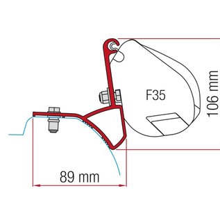Fiamma  Kit Renault Trafic/Rapido mirande s/Opel vivaro/Fiat Talento/Nissn NV 300