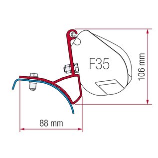 Fiamma  Kit  Renault Traffic Opel vivaro Nissan Primastar
