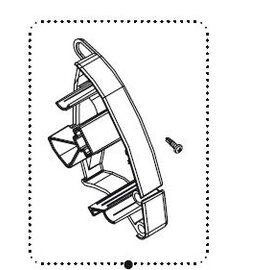 Fiamma Fiamma  F65L eindkap voor Frontkap Polar White