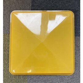 Dakluikkap 40 x40 enkel oranje