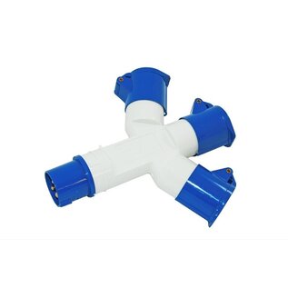 CEE 3-Weg Splitter 16A