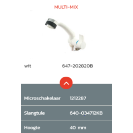 Reich Reich Douche-mengkraan Multi-Mix, wit