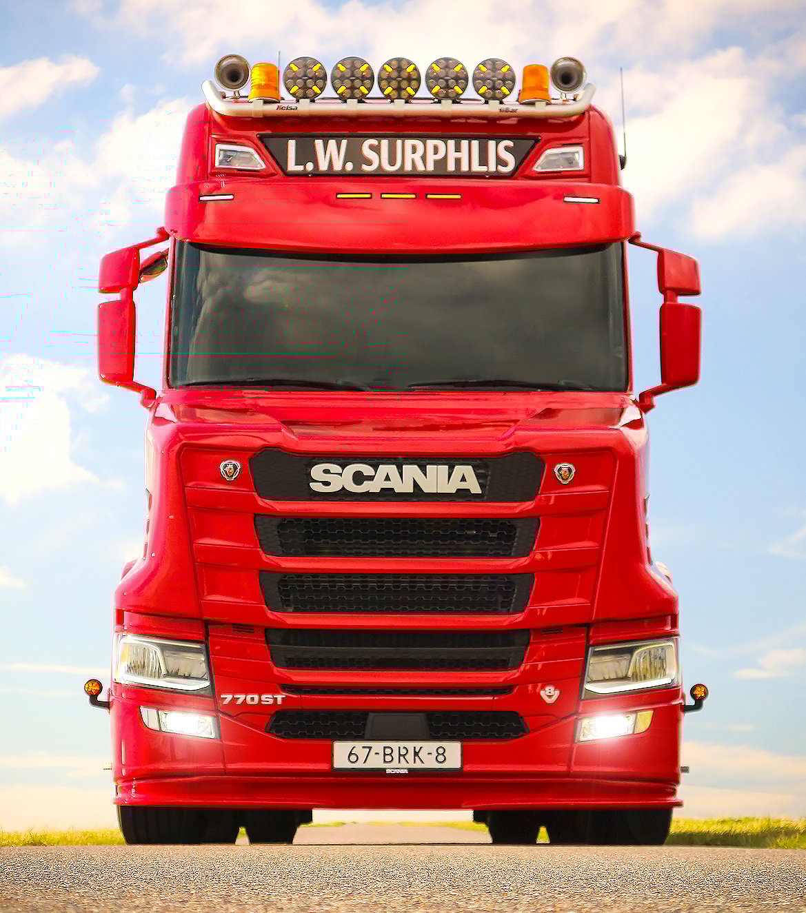 Scania Next Generation Sunvisor 5 à fond rond