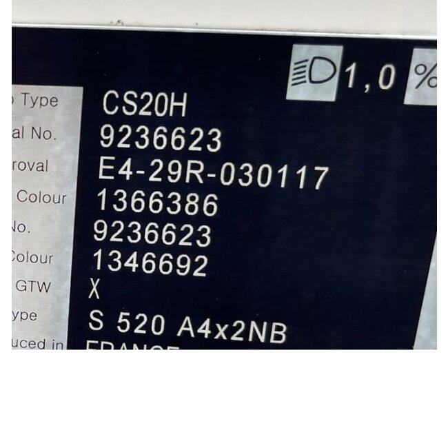 Scania Next Generation Sky Light Abdeckung