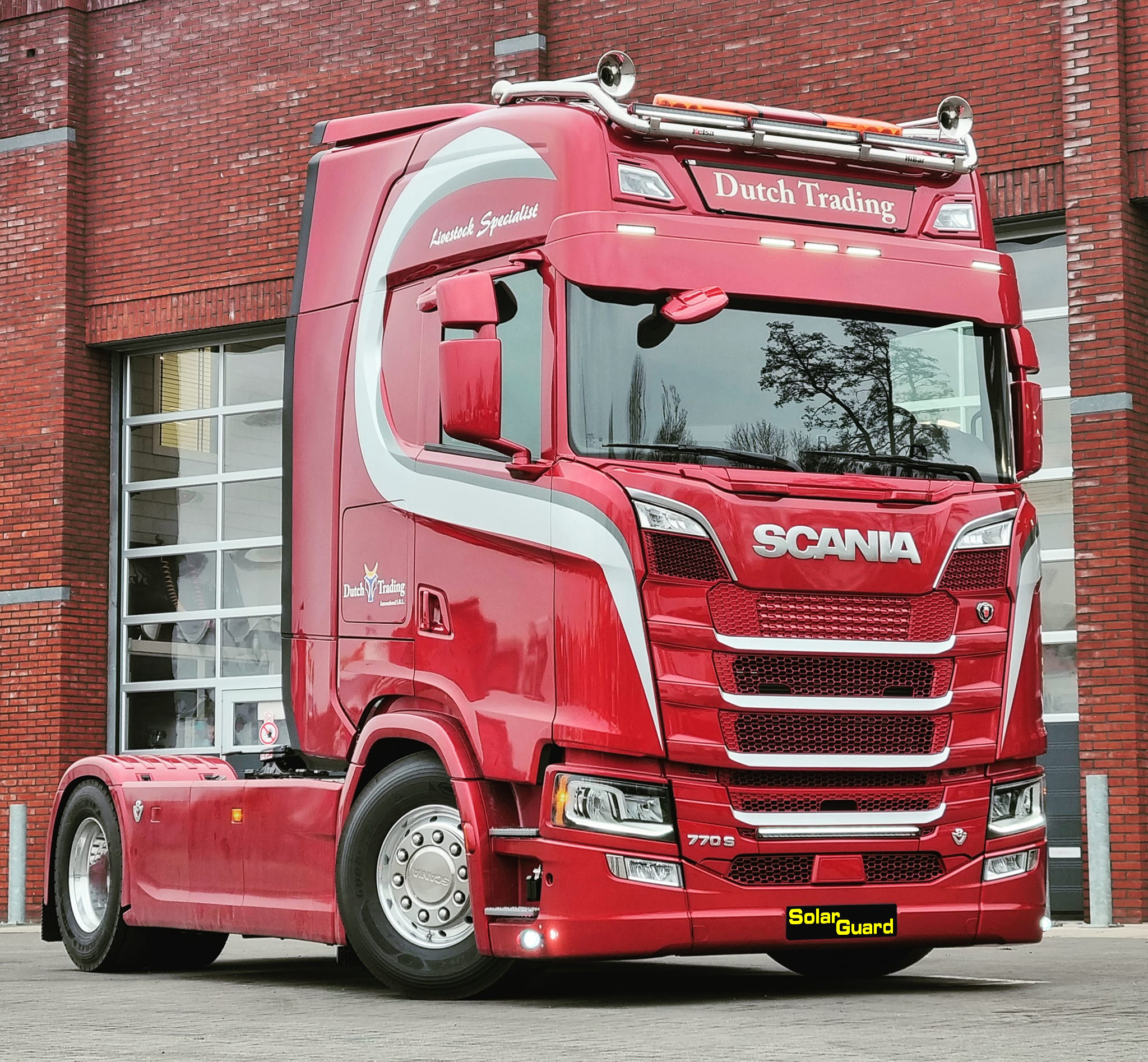 Scania Next Generation Sonnenblende mit Linie