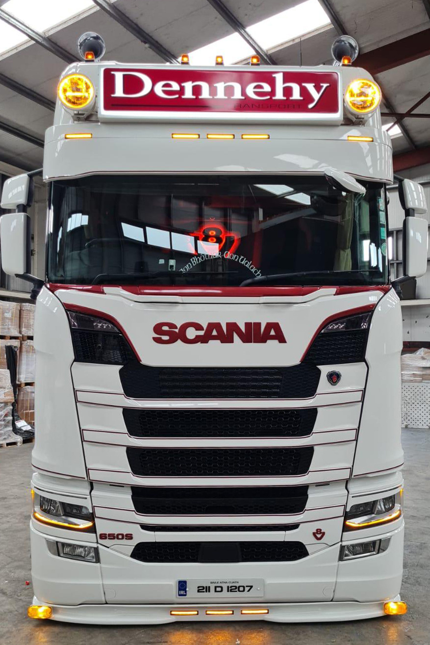 Scania Next Generation Orange DRL-Einheit