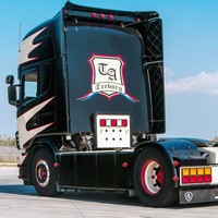 Scania 4er-Serie & R-Serie Highline/ Topline Sonnenblende Typ 3C Solar Guard Exclusive Truck Parts Scania 4er-Serie & R-Serie Highline/ Topline Sonnenblende Typ 3C