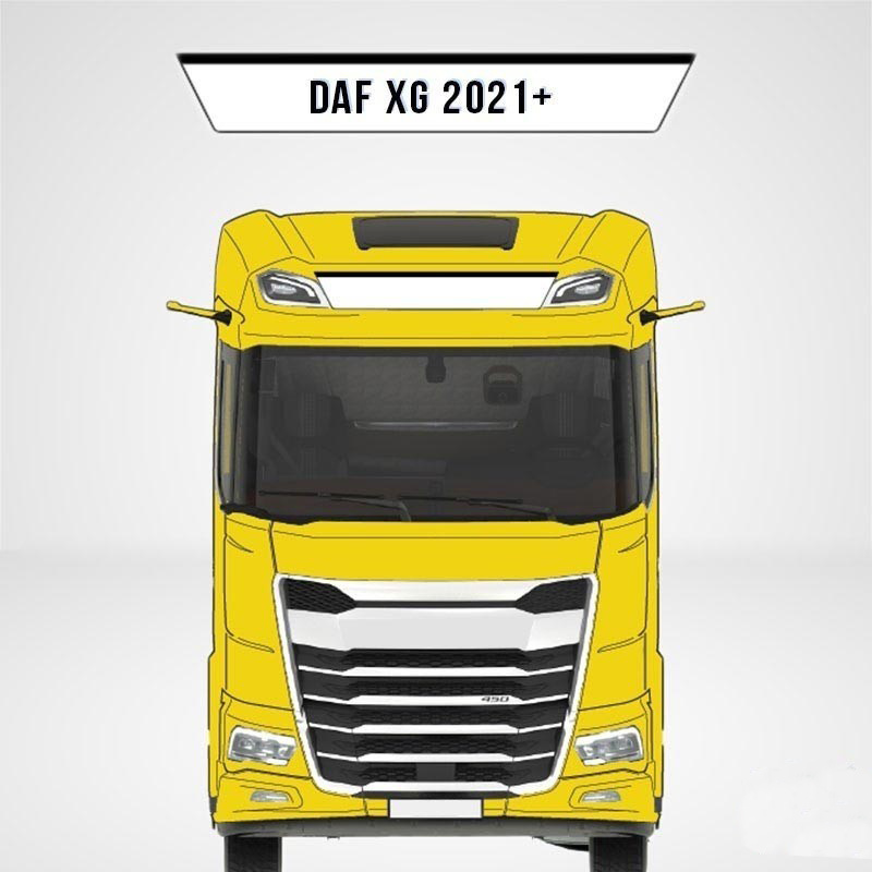 LKW Fußmatten Fahrer Beifahrer für DAF XG XG 21- Beifahrer aussetzung