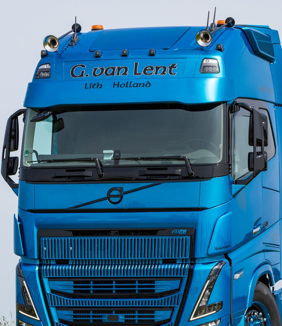 Volvo FH4/5 FWC Komplette glatte Sonnenblende Typ 4 28cm