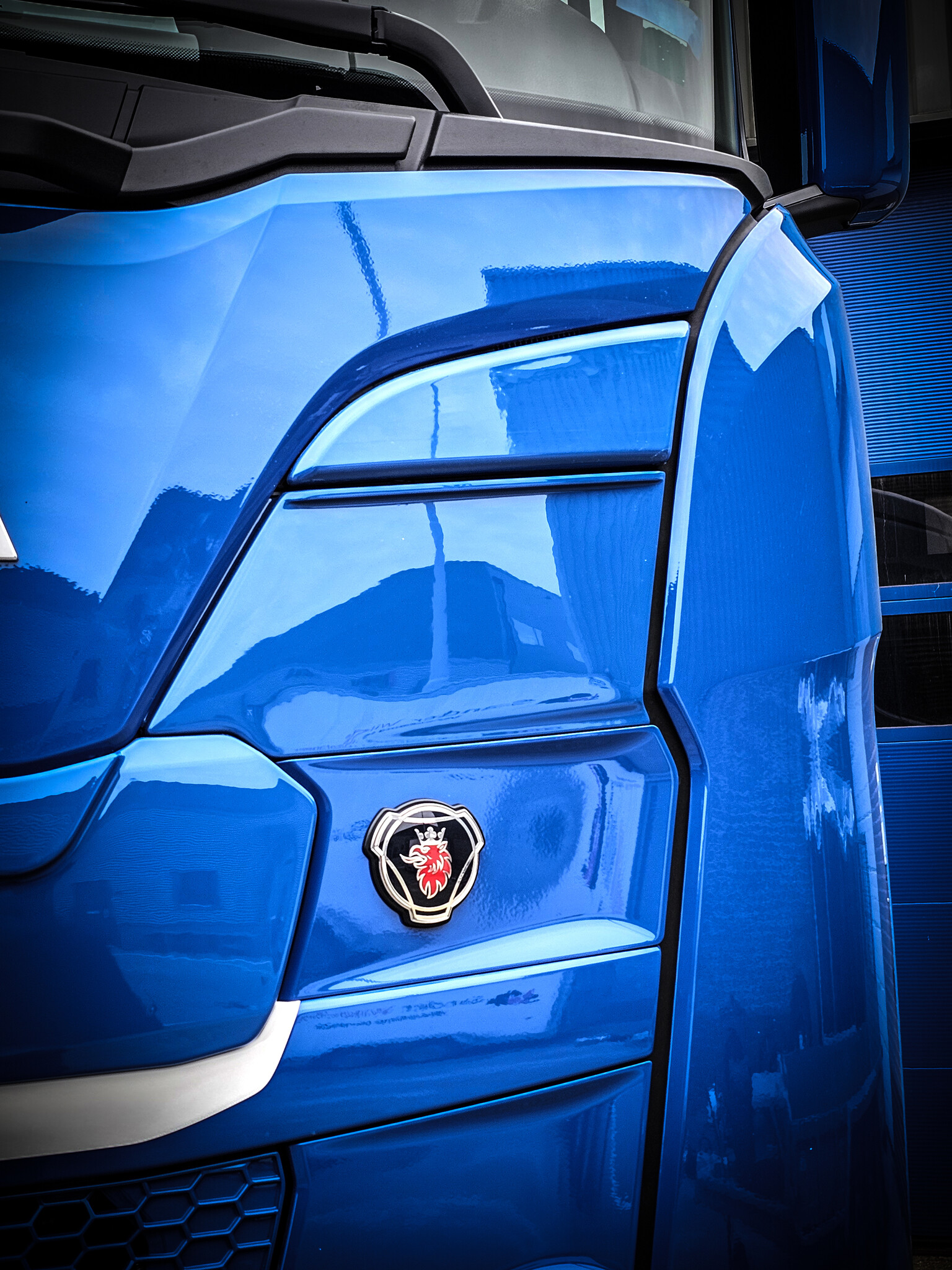 Scania Next Generation Fernlicht-Abdeckgitter
