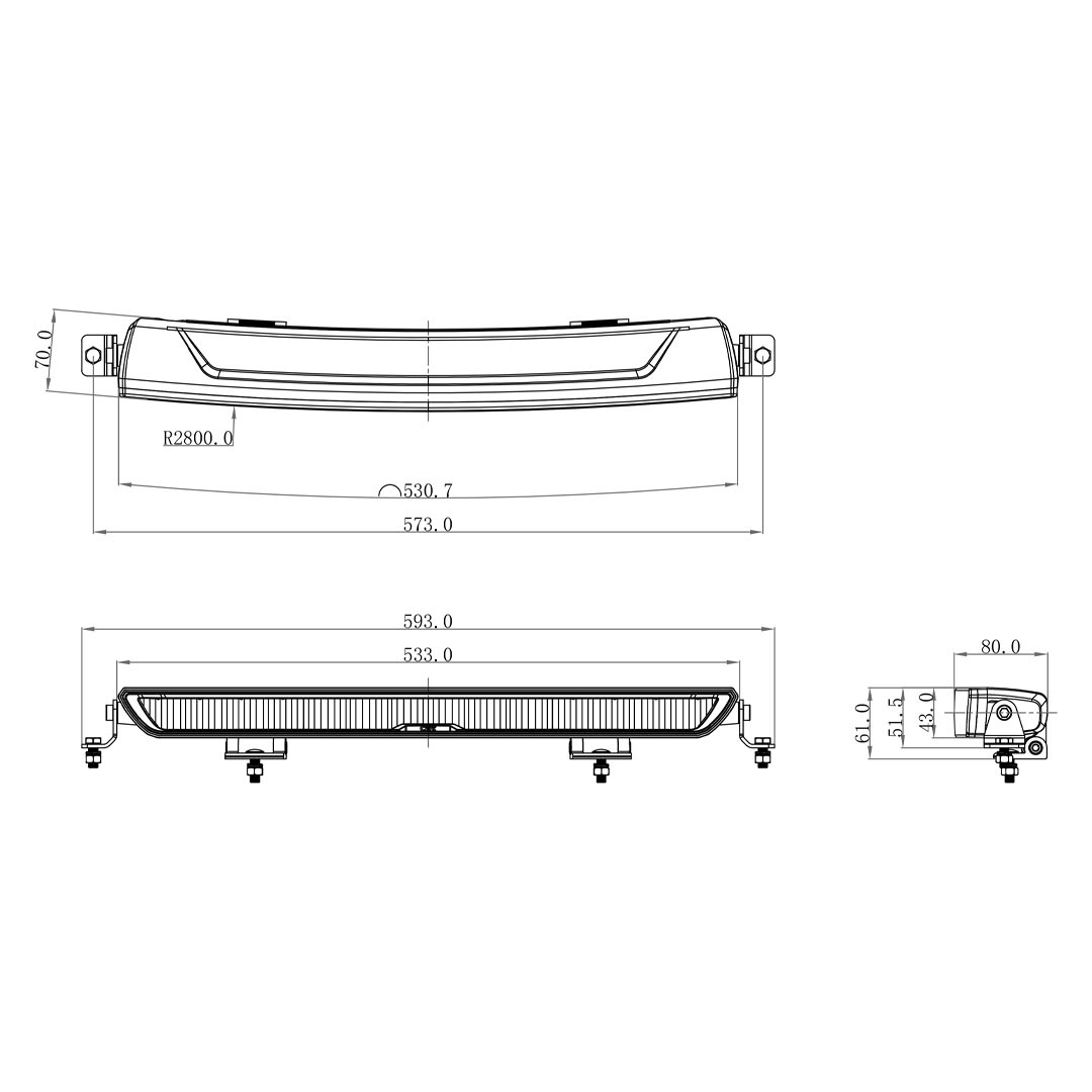 OZZ XB1 20″ / Lichtbalken / 11200lm (exkl. Positionslicht)