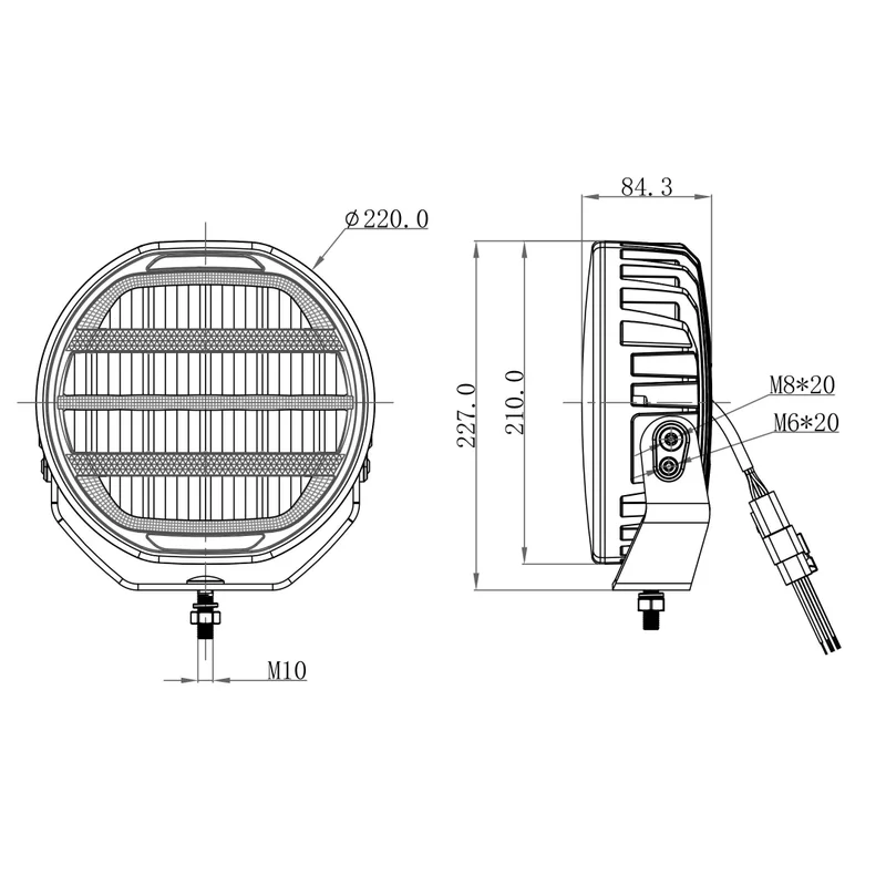 OZZ XR2 LED Fernlicht 9" | 88102