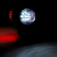 Suspension LED Dark R-W droite, tige coudée, 12/24v, câble 50cm TRALERT® Suspension LED Dark R-W droite, tige coudée, 12/24v, câble 50cm