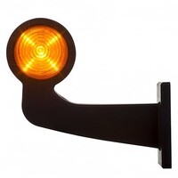 Lampe à suspension LED ambre | tige à angle droit | lentille claire | 12-24 V | MB-1013A TRALERT® Lampe à suspension LED ambre | tige à angle droit | lentille claire | 12-24 V | MB-1013A