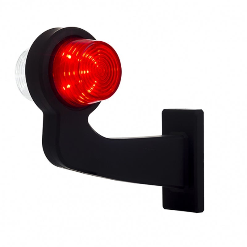 Links | LED-Pendelleuchte abgewinkelter Schaft | klare Linse | 12-24v | MB-1011RW