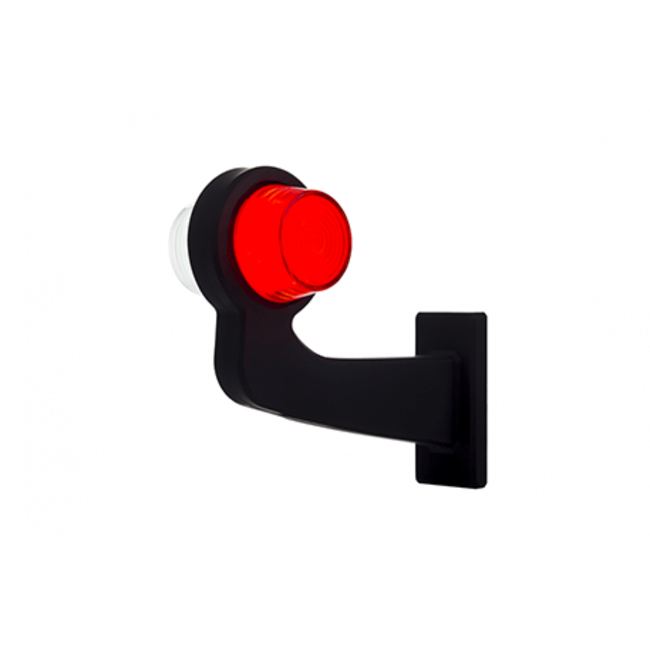 izquierda | Lámpara LED colgante | vástago en ángulo y lente mate | 12-24v | MB-1021RW