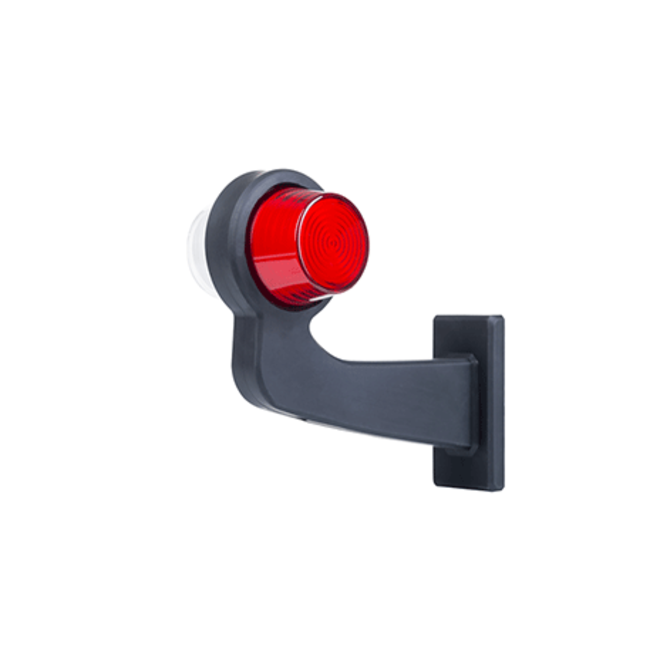 links | LED-Pendelleuchte | abgewinkelter Schaft & matte Linse | 12-24v | MB-1021RW