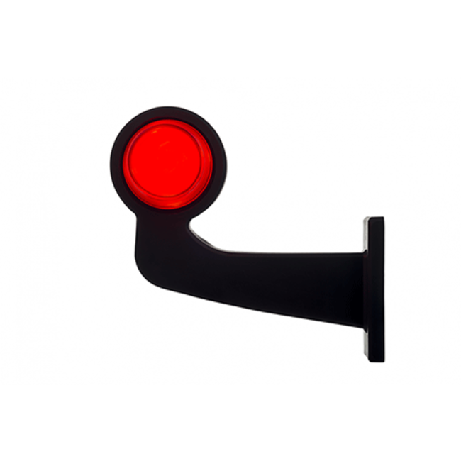 links | LED-Pendelleuchte | abgewinkelter Schaft & matte Linse | 12-24v | MB-1021RW