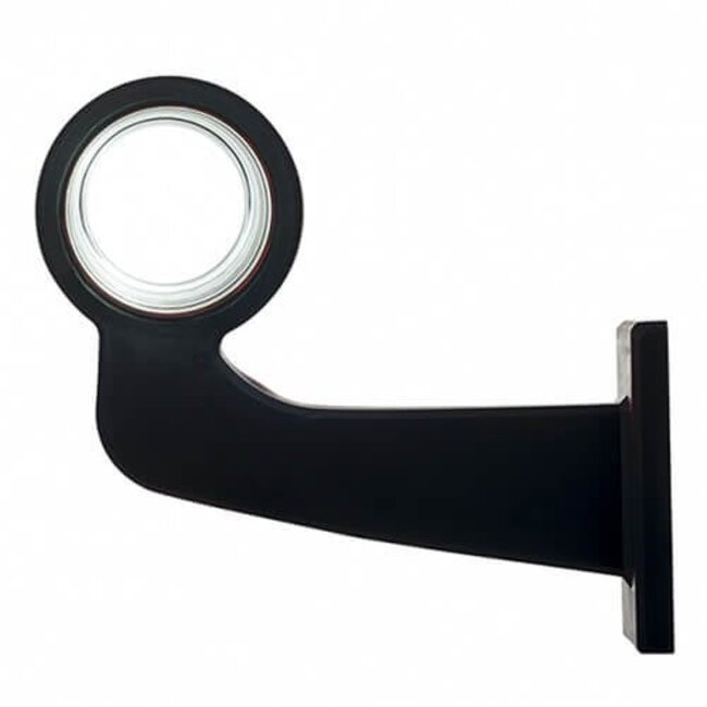 izquierda | Lámpara LED colgante | vástago en ángulo y lente mate | 12-24v | MB-1021RW