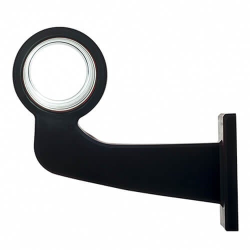 links | LED-Pendelleuchte | abgewinkelter Schaft & matte Linse | 12-24v | MB-1021RW