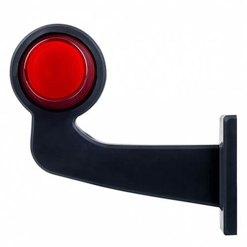 TRALERT® Right | LED pendant lamp angled stem | matte lens | 12-24v | MB-1022RW