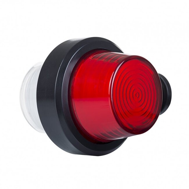 LED lampe de position suédoise | tige courte | lentille mate | 12-24v | MB-1020RW