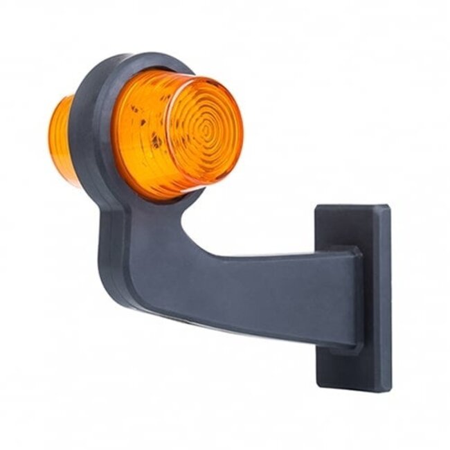 LED-Pendelleuchte Bernstein | rechtwinkliger Schaft | klare Linse | 12-24v | MB-1013A