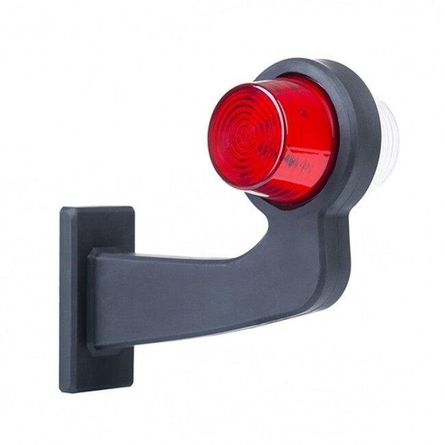 Gauche | lampe pendentif LED tige inclinée | lentille claire | 12-24v | MB-1011RW