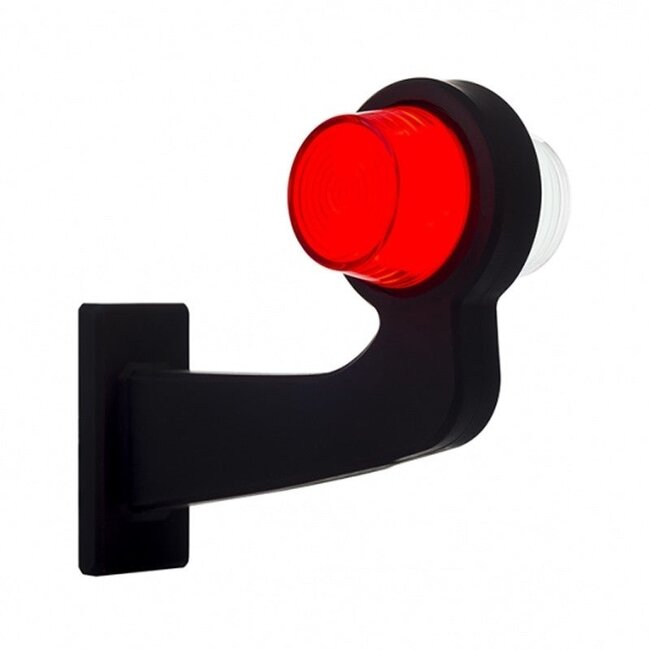 left | LED pendant lamp | angled stem & matte lens | 12-24v | MB-1021RW