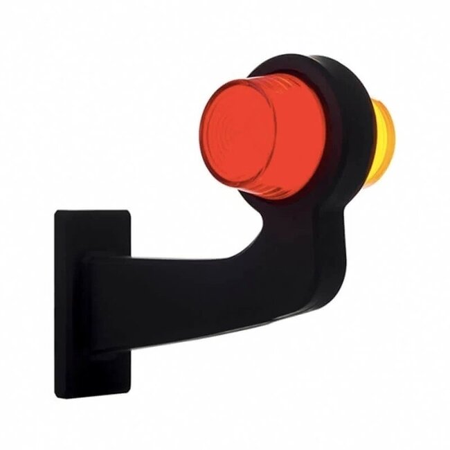 links | LED-Pendelleuchte | abgewinkelter Schaft & matte Linse | 12-24v | MB-1021RA