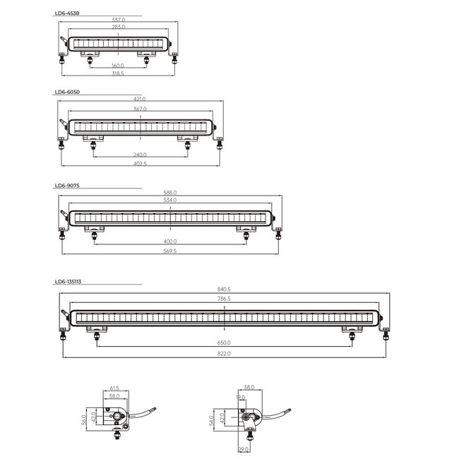 LED bar Nemesis 280 duo-color daytime running light. 10-32v / 28.3cm / 3780lm | LD6-4538