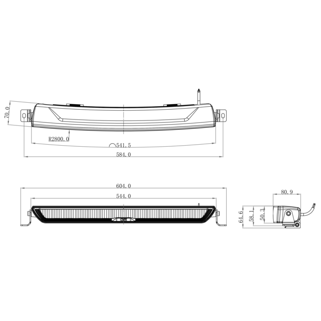OZZ verlichting XB1 P20 WIT