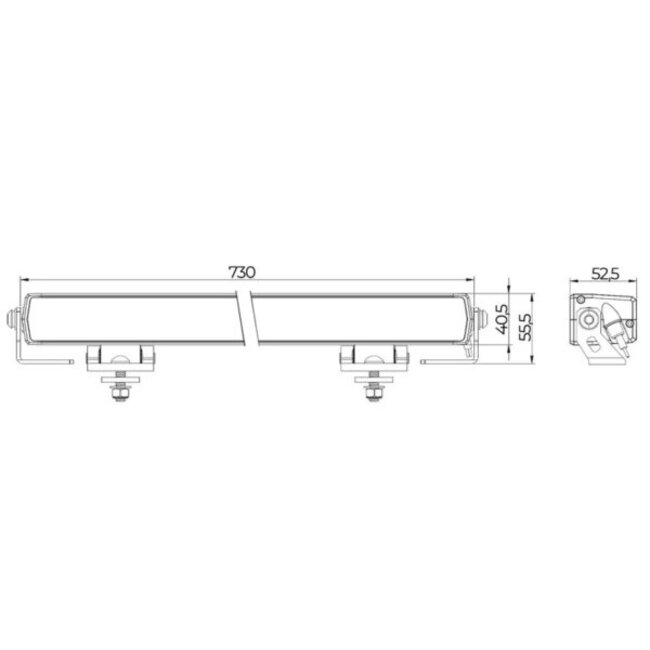 Tralert LED Lightbar Spartan con luces diurnas ámbar o blancas 14.400 lúmenes