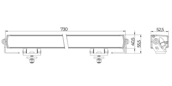 Tralert LED Lightbar Spartan con luces diurnas ámbar o blancas 14.400 lúmenes