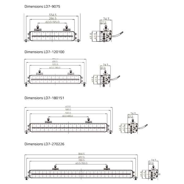 Tralert LED bar Nemesis XL 790 duo-color daytime running lights 10-32v - 78.9cm - 22,680lm