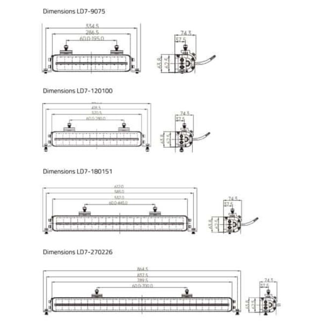 Tralert LED balk Nemesis XL 530 duo-color dagrijverlichting 10-32v - 53.7cm - 15.120lm