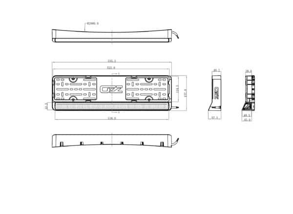 OZZ LP1 black LED bar